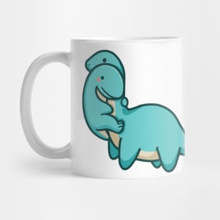 Cute T-rex hugging Long Neck Dinosaur Mug